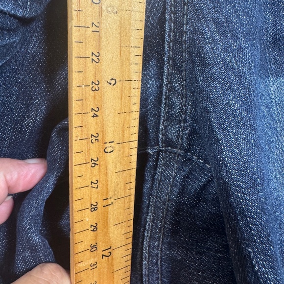 Earl Jeans Shorts Womens Size 16W Blue Denim Summer Vacation Mid Thigh - Picture 7 of 10